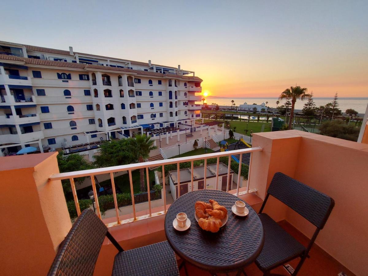 Noria 2, Pied Dans Le Sable, Magnifique Vue Mer, Piscine, Garage, Climatisation San Luis de Sabinillas Kültér fotó