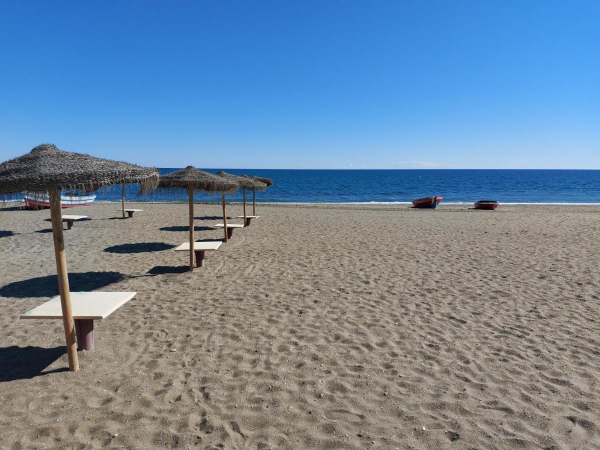 Noria 2, Pied Dans Le Sable, Magnifique Vue Mer, Piscine, Garage, Climatisation San Luis de Sabinillas Kültér fotó